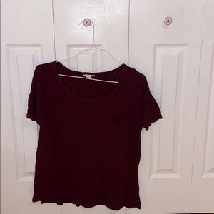 Maroon Oversized Tee